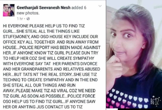 MALAYSIA – WOMAN USES SYMPATHY TO GAIN TRUST AND STEAL MONEY