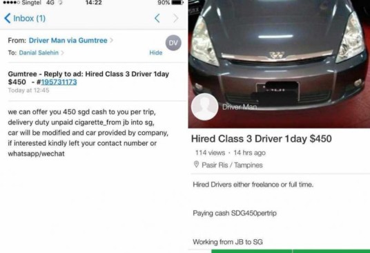 CIGARETTE SMUGGLERS LOOKING FOR DRIVERS ON GUMTREE EXPOSED!!!