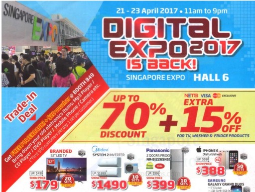 DON”T SAY BO JIO! UP TO 70% ELECTRONIC FAIR SHOW AT SINGAPORE EXPO HALL 6 FROM 21/4 TO 23/4