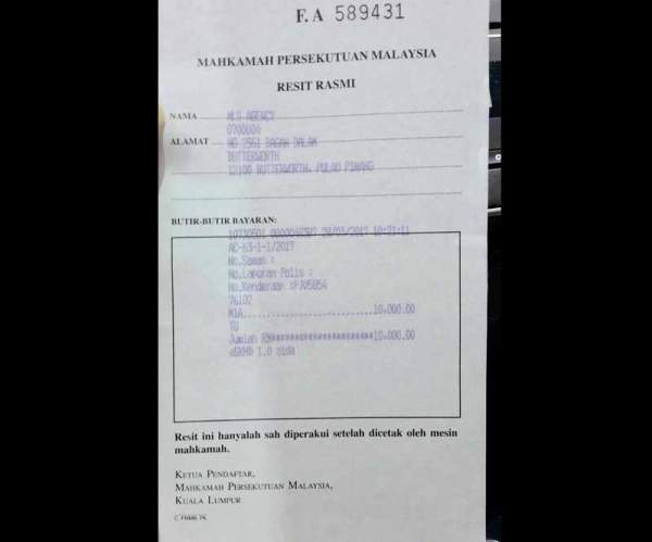 BEWARE! M’SIAN TP BAITS S’PORE DRIVERS TO GIVE BRIBES THEN FINES RM10,000 ON THEM!!
