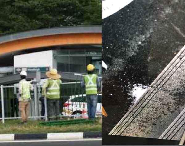 WHITE SUBSTANCE AT WOODLEIGH MRT IS FLOUR!!