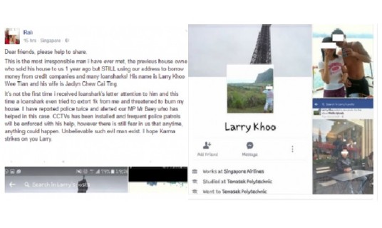 LOAN SHARK SEND VIDEO OF BURNING HDB UNITS.(VIDEO) PREVIOUS HOME OWNER SABO