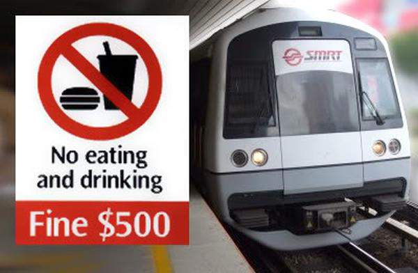 Passengers can drink in MRT? Won’t kena fine?