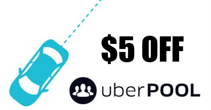 Come Share! UberPool $5 off from 26 – 28 May 2017