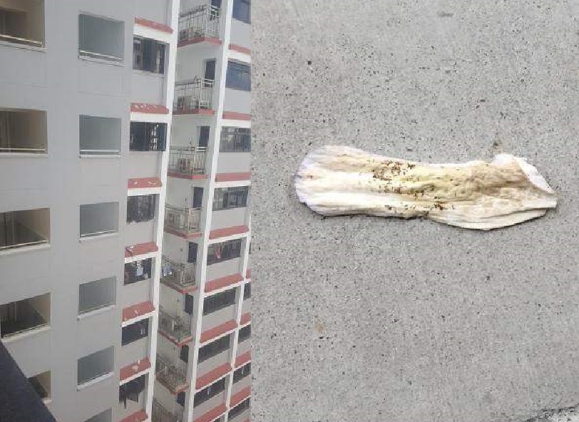 HOUGANG HDB GOT WOMAN KEEP THROWING USED SANITARY PAD DOWNSTAIRS!