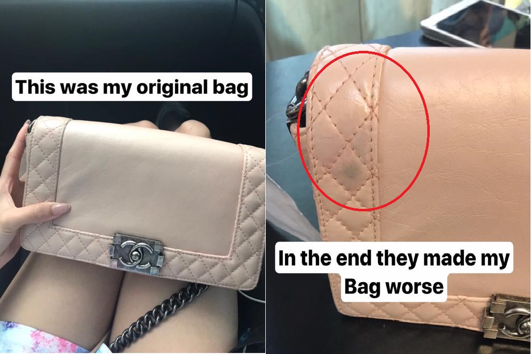 SG CLAIMS THAT HER CHANEL BAG GET DESTROYED BY HANDBAG CLEANER IN PLAZA SINGAPURA