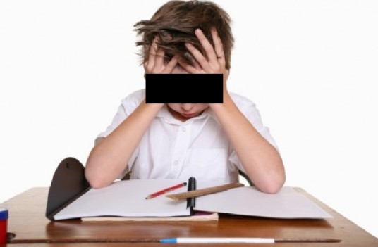 WORRIED NEIGHBOR. KID NEXT DOOR STRESS OF HIS STUDIES