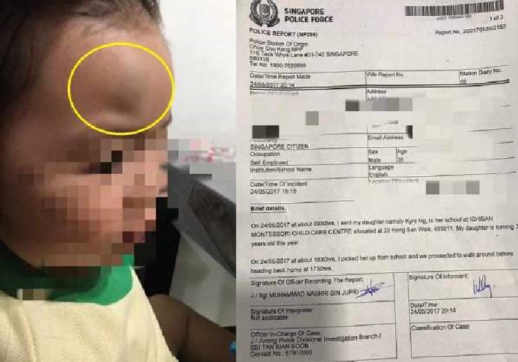 PARENT FILE POLICE REPORT AGAINST ICHIBAN MONTESSORI. DAUGHTER HURT TWICE IN 5MONTHS