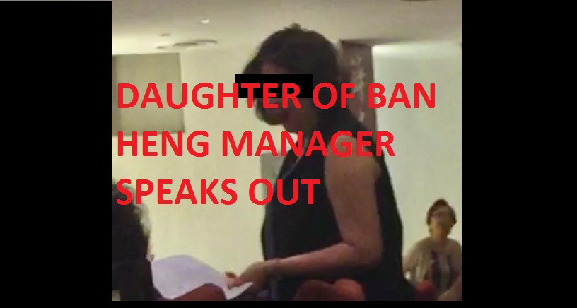 DAUGHTER OF BAN HENG MANAGER EXPLAINS “the lady in the photo is also a mom”