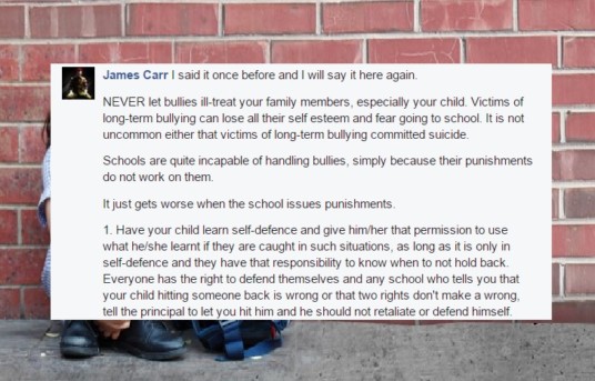 NETIZEN SHARES: HOW TO HANDLE YOUR CHILD’S SCHOOL BULLY