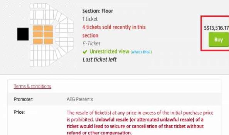 ED SHEERAN’S CONCERT TICKET SOLD OUT. NETIZENS PROFITING BY SELLING IT FOR $13,000!!!