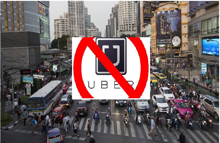 BEWARE TO THAILAND GOERS! UBER IS ILLEGAL IN THAI. LATER POLICE CATCH THEN WASTE TIME SIA.