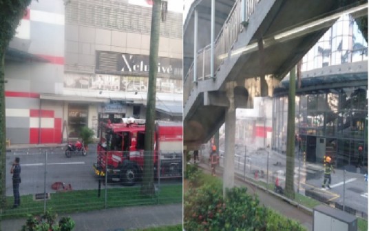 WAREHOUSE AT JURONG EAST NEAR IMM ON FIRE!!!! (VIDEO)