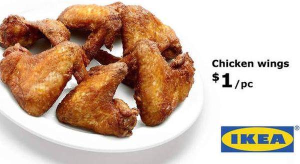 IKEA TO STOP SELLING THEIR $1 WINGS FROM MAY 23!!!