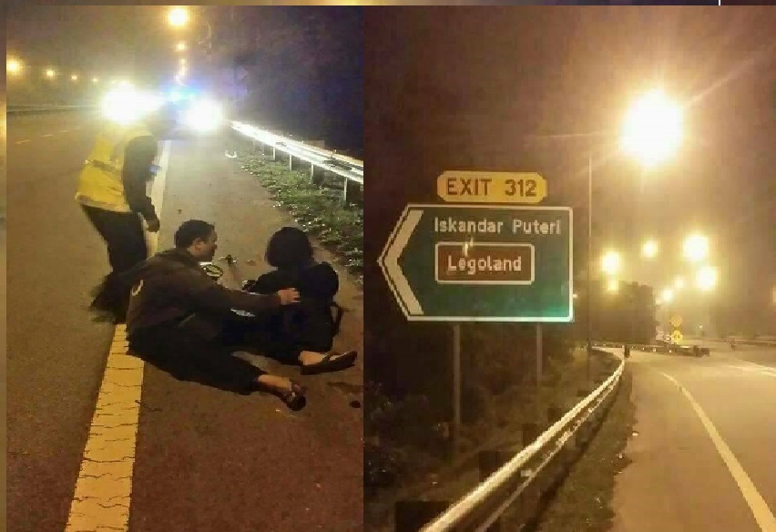 ATTEMPTED ROBBERY HAPPENED NEAR LEGOLAND EXIT (MALAYSIA)