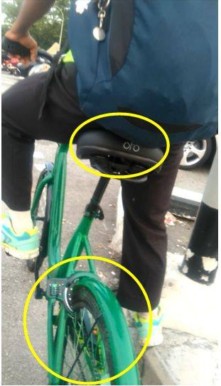 OFO BIKE BIKE BEING REPAINTED, NUMBER TAGS TAKEN OFF!!!