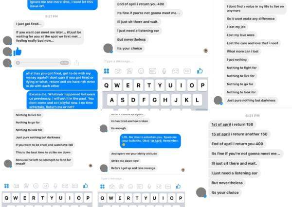 OWE EX GF MONEY THEN GUY GO MIA BLOCK GIRL ON FB AND WHATSAPP