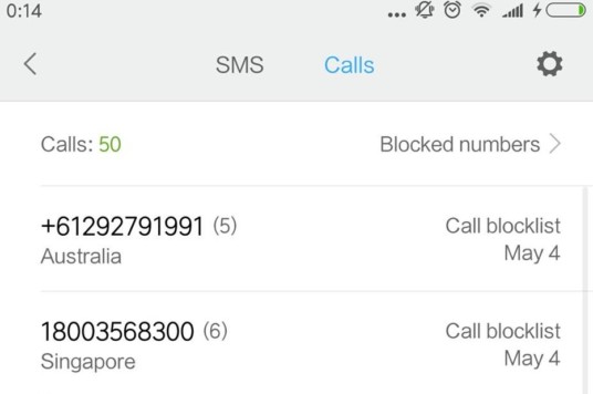 SCAM ALERT – CLAIMS TO BE ICA OFFICER. BUT NUMBER FROM AUSTRAILIA!!
