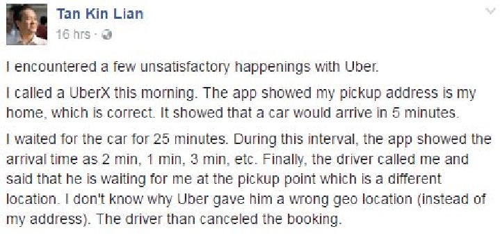 SG MAN ENCOUNTER “DISAPPEARING CREDITS” IN UBER APP!