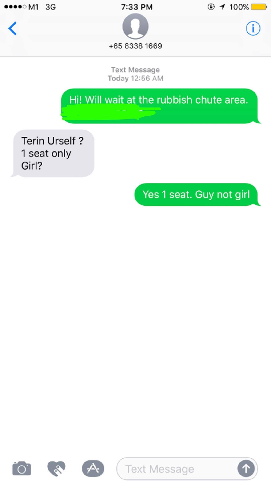 Beware GrabHitch driver ask if u are guy or girl, yourself only?