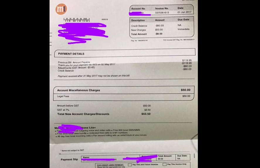 NETIZEN CLAIMS THAT EXCESS OF $60 GETS DEDUCTED UNDER THE LEGAL FEES IN PHONE BILL!!