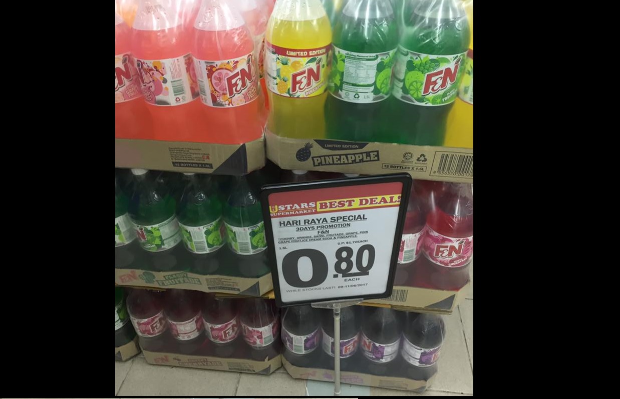 SOFT DRINKER LOVER TAKE NOTE 1.5L DRINKS GOING AT $0.80 @ CLEMENTI DON”T SAY BO JIO!