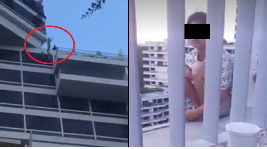 WOMAN JUMP DOWN FROM CONDO @ THE INTERLACE, DEPOT ROAD!