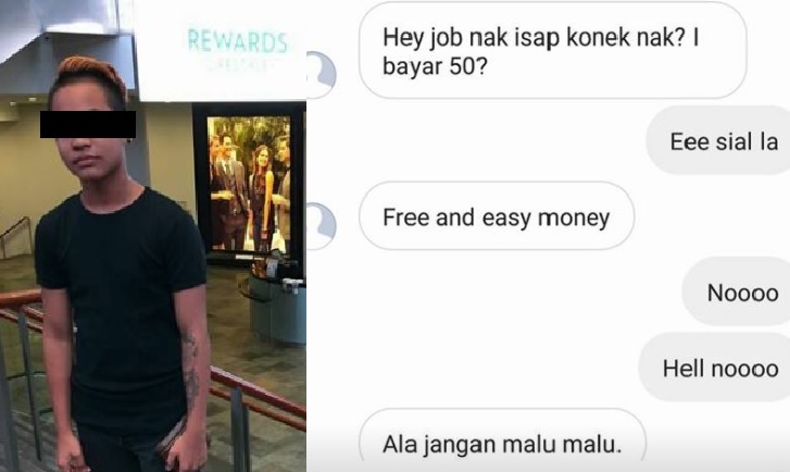 GIRL HARASS BY GUY. GUY OFFER $50 AS EASY CASH TO….