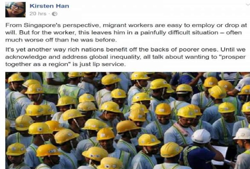 Is Singapore becoming a country that benefiting off the back of poor countries??