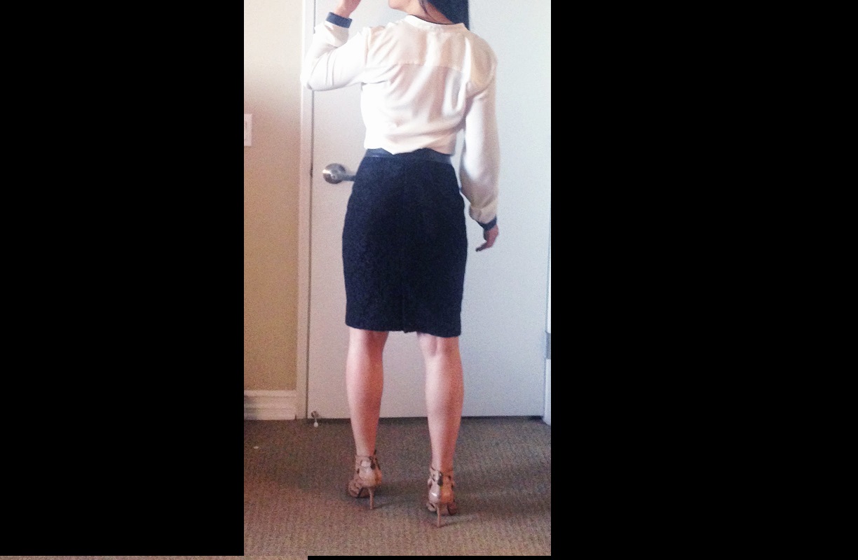 MY TOP BUTTON OF SKIRT FLEW OFF DURING THE INTERVIEW  WHEN I TOOK A DEEP BREATH