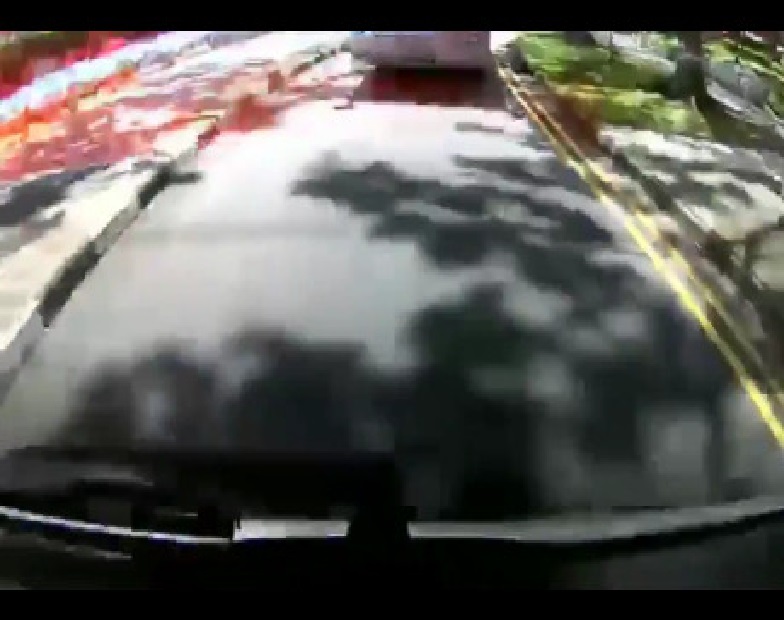 SCHOOL BUS DRIVER, TAILGATE AND GO AGAINST TRAFFIC (VIDEO)