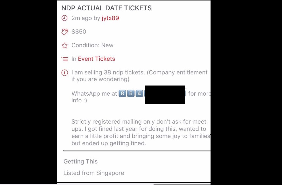 ONLINE POSTING OF SALE OF 38 ACTUAL DATE NATIONAL TICKET @ $50 EACH!!