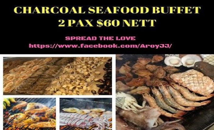CHARCOAL SEAFOOD BUFFET FOR 2 PAX @ $60NETT!! DON