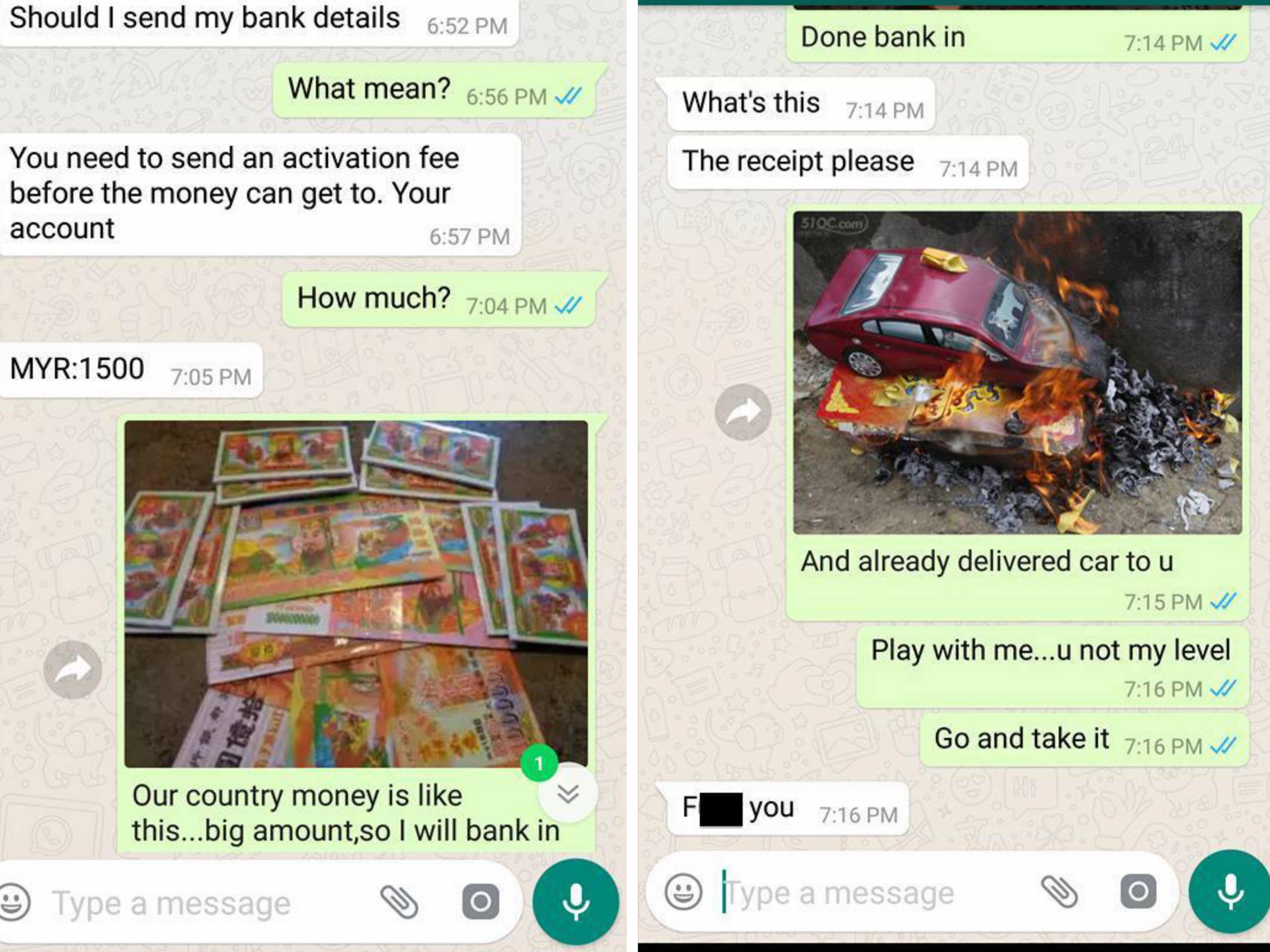 OVERSEAS SCAM END UP TROLL BIG TIME BY NETIZEN!!!