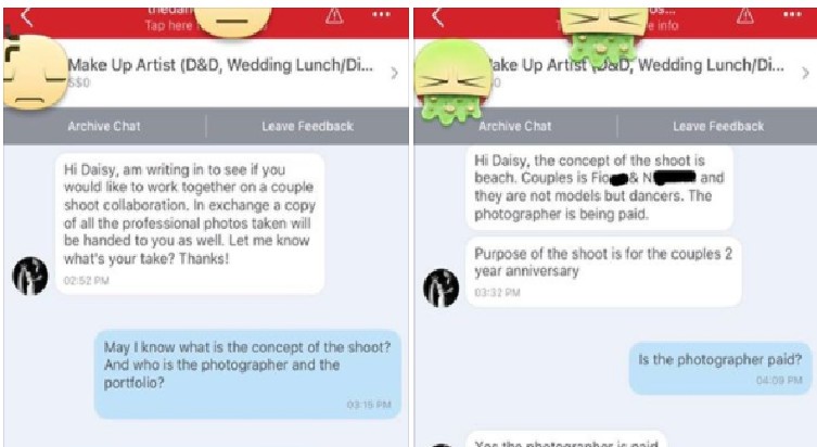 PHOTOGRAPHER GETS CALLED ARROGANT BECAUSE SHE REFUSE TO “COLLAB” FOR FREE!