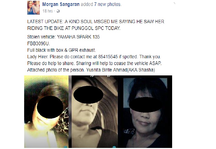 AFTER RENTING MOTORBIKE, WOMAN GOES MIA. HELP SHARE AND LOCATE!