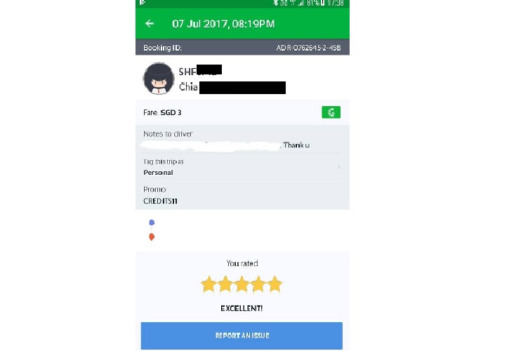 BEWARE! PLEASE CHECK YOUR GRAB RECEIPTS, DRIVER ADD EXTRA CHARGES WITHOUT INFORMING!