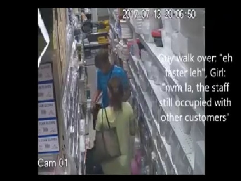SHOPLIFTING CAUGHT IN THE ACT @ BISHAN (CCTV FOOTAGE)
