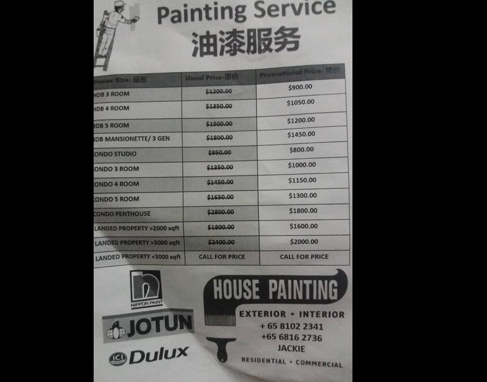 NEED PAINTING SERVICE? REASONABLE PRICING BY FREELANCE PAINTER! 
