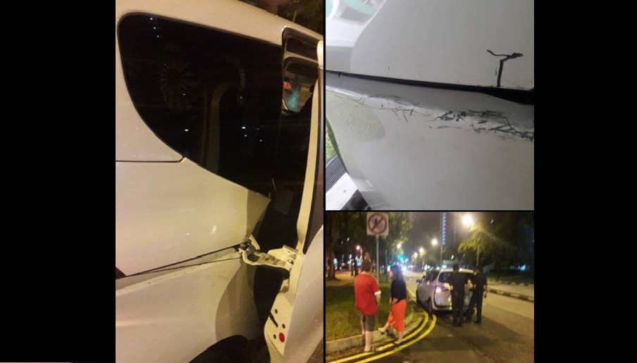 RIDER FORCING OPEN OF AUTO DOOR AND JUMP OFF THE CAR AFTER SWEARING @ UBER DRIVER!