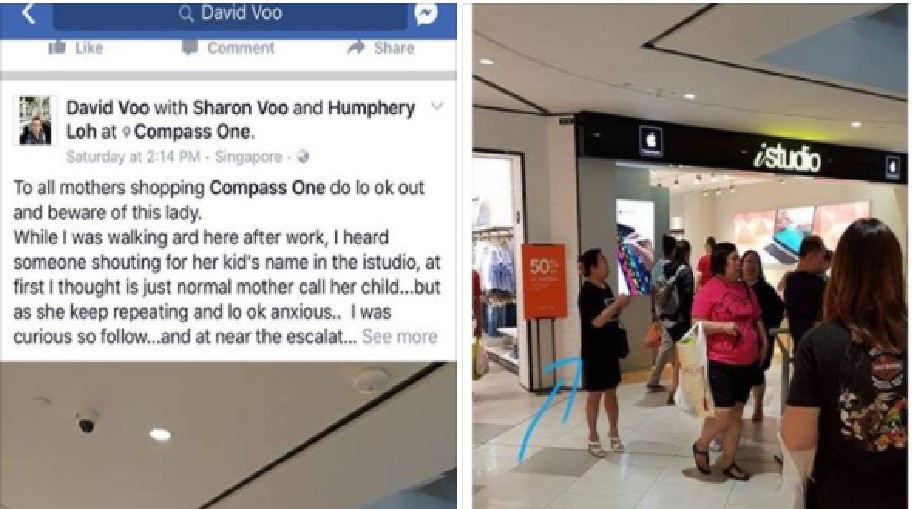 WOMEN CLAIMS SHE WAS WRONGLY ACCUSED OF SUSPECTED CHILD ABDUCTION @ ONE COMPASS MALL