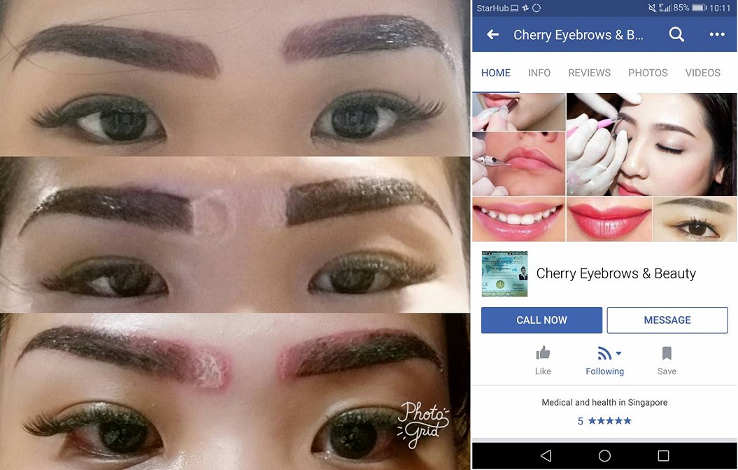 EYE BROW EMBROIDERER DISFIGURED MY FACE BY FOREIGN TALENT @ TELOK BLANGAH