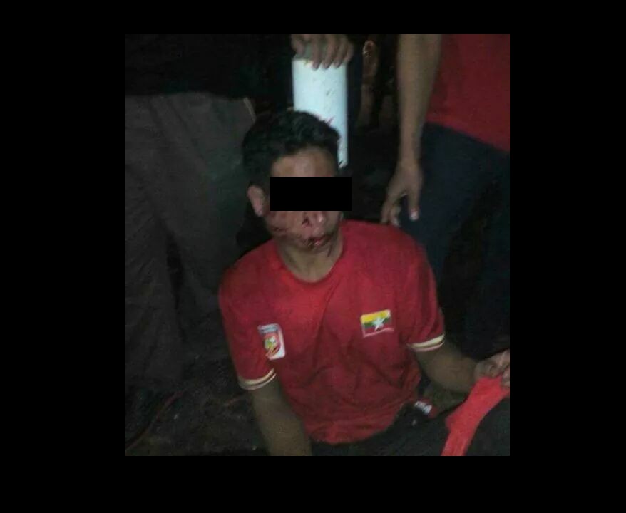 MALAYSIAN HOOLIGANS BEAT UP BURMESE FOOTBALL FAN