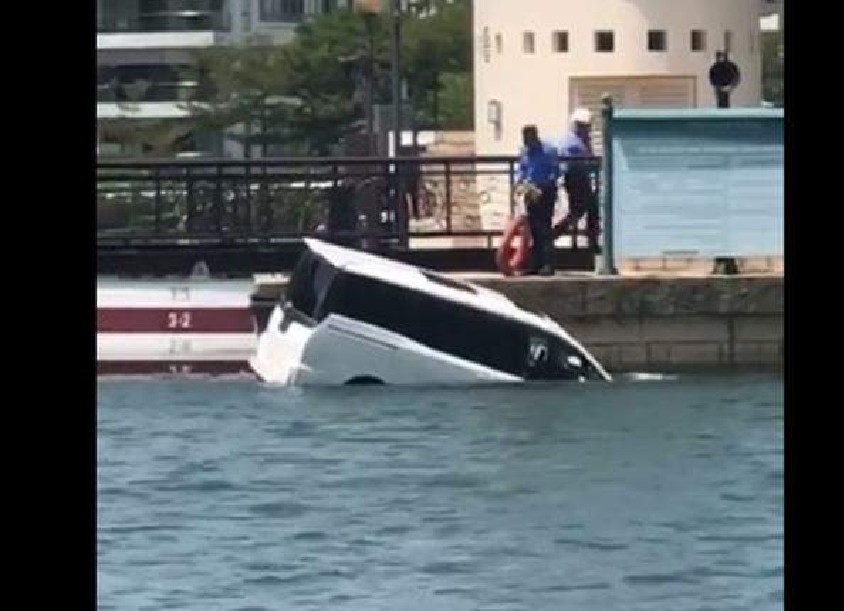 DRIVER AT IMH “MERMAID TOLD ME TO DRIVE INTO WATER”