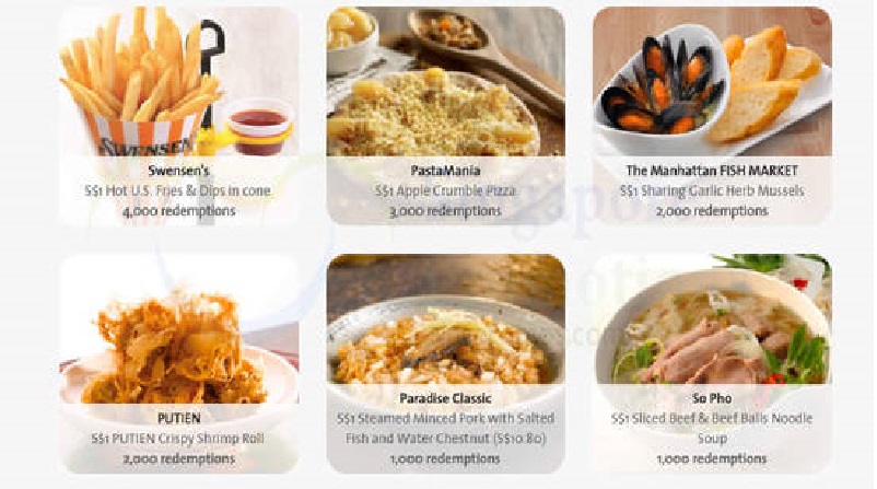 Enjoy S$1 dining deals paying with OCBC CARD ON APPLE PAY FROM 17-23 AUG!