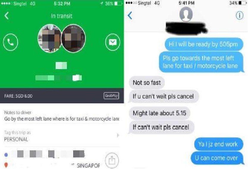 GRABDRIVER SAID “HEAVY” PASSENGER SPOIL HIS CAR.