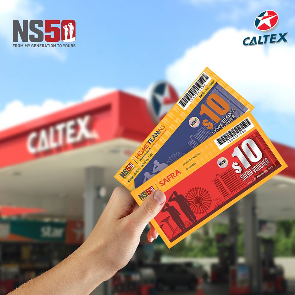 USE YOUR NS50 VOUCHERS TO OFFSET YOUR MART AND FUEL PURCHASES @ CALTEX!