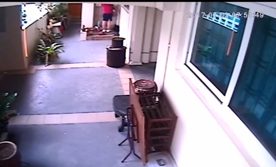 NOISY NEIGHBOR AT PENDING ROAD. BANG DOOR LOUDLY AT NIGHT
