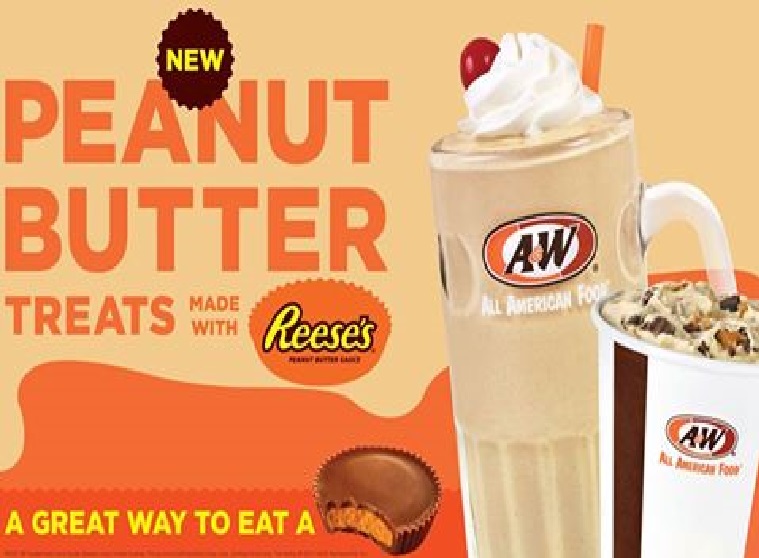 A&W HAVE PEANUT BUTTER DRINK MADE WITH REESE’S