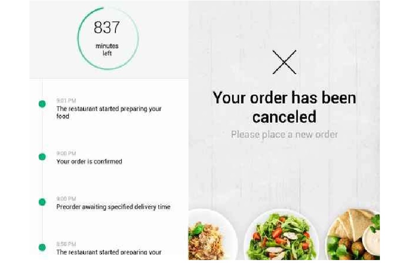 FOOD PANDA ESTIMATED DELIVERY TIME 14 HOURS. FOR ME BREAKFAST AH?